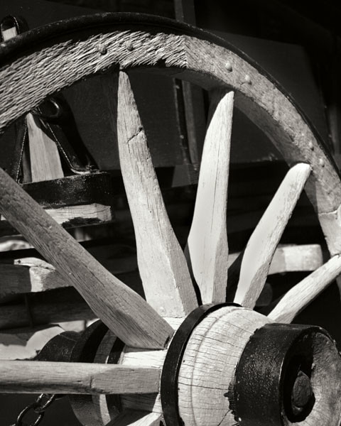 Fine Art Photograph, Wagon Wheel I, Fine Art Paper Giclee