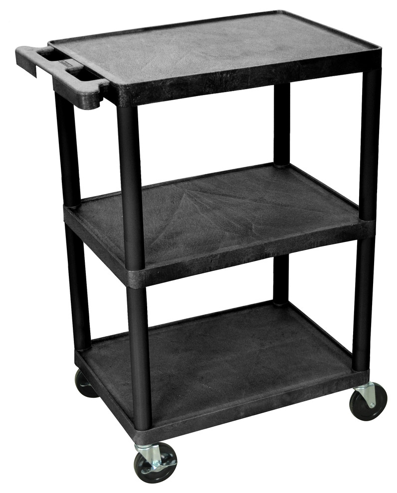 Luxor 3Shelf Utility Cart Contemporary Utility Carts by Beyond Stores Houzz