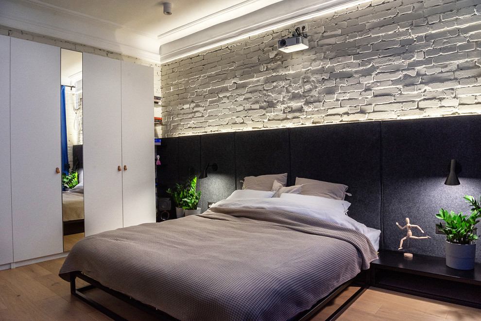 Example of a danish bedroom design in Moscow