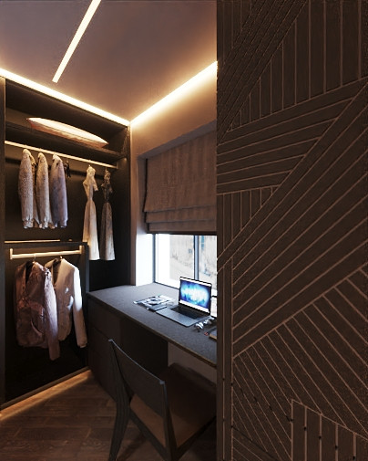 Интерьер в темных тонах