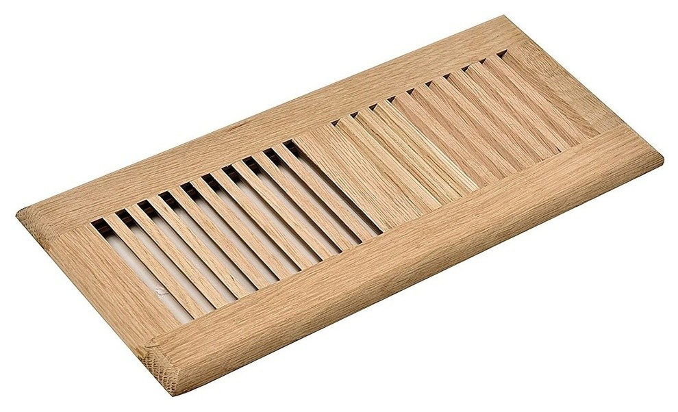 Hardwood Self Rimming Floor Register Vent Unfinished Transitional