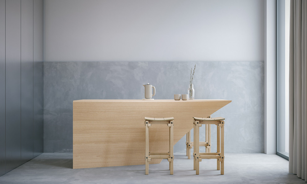 Квартира в японском стиле B8A99A