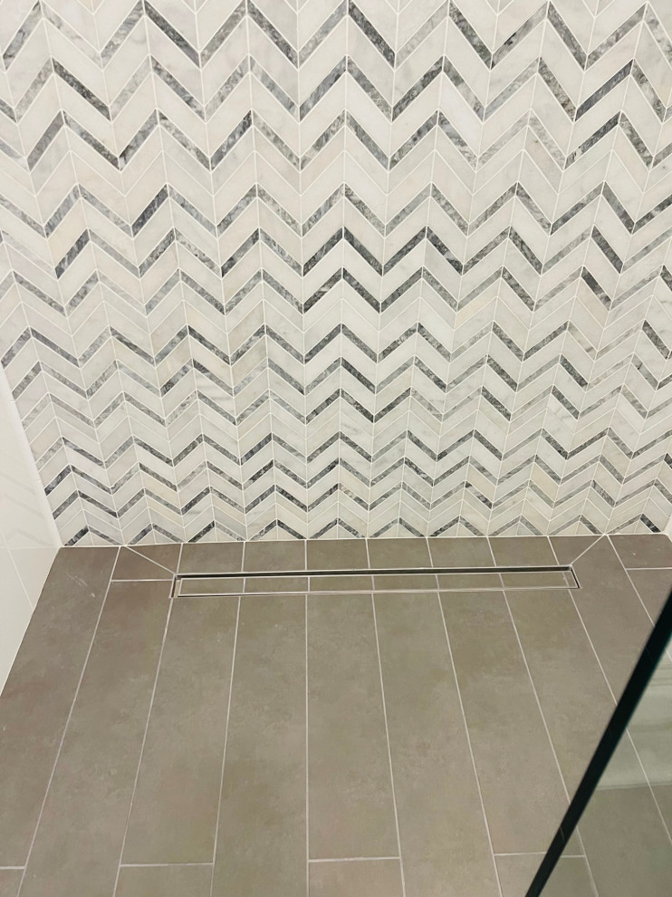 Roseville Chevron Guest Bath