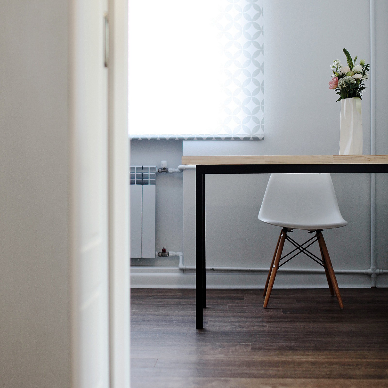 Реализованный дизайн интерьера кухни в скандинавском стиле, Воронеж