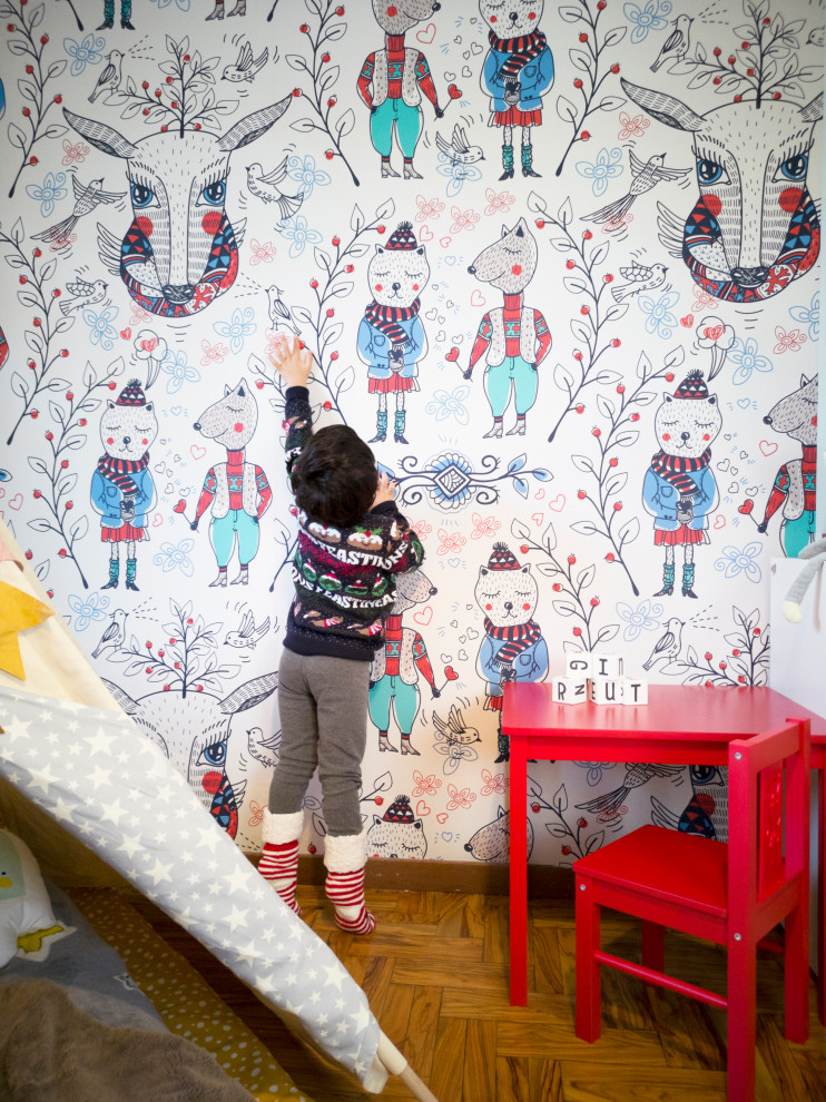 This is an example of a contemporary kids' room in Turin.