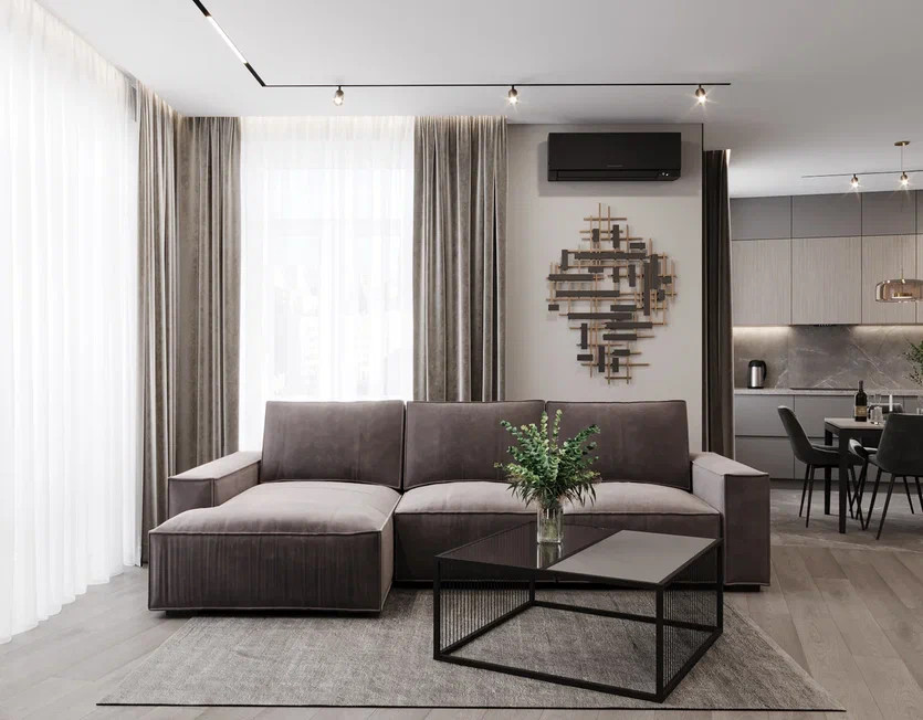 Дизайн проект 4-х комнатной квартиры 145 м2 для семейной пары с детьми