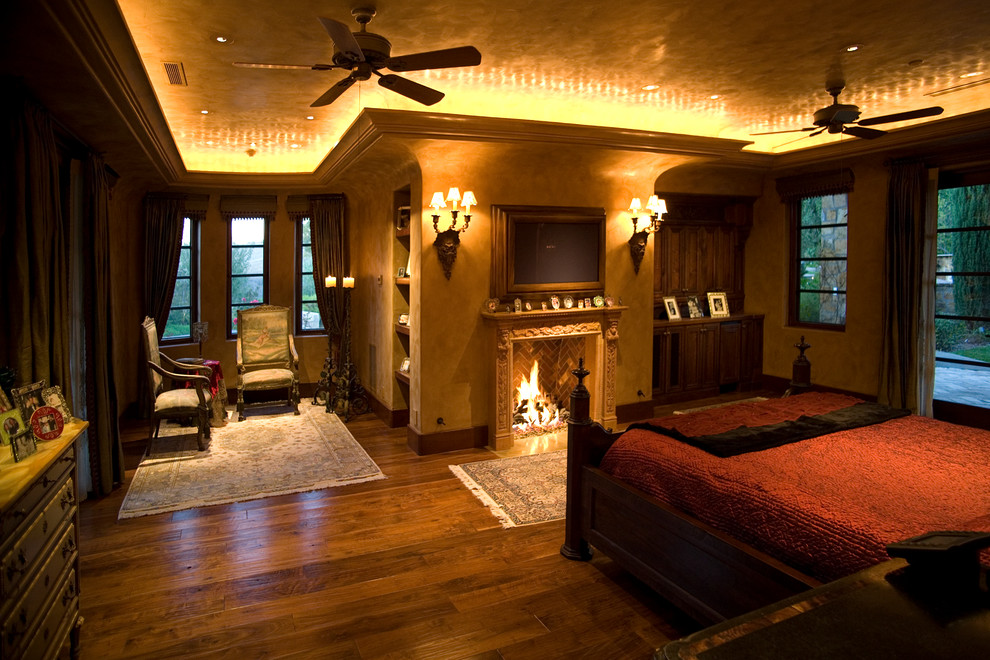 Photo of a mediterranean bedroom in Orange County.