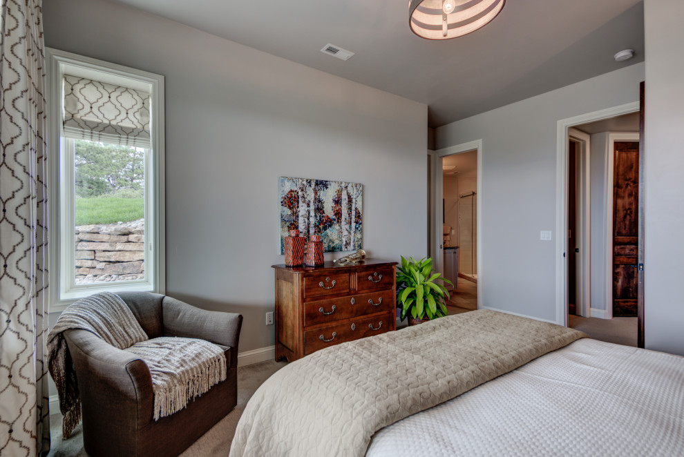 Transitional home design photo in Denver