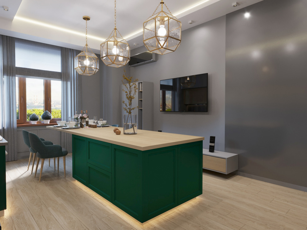 Кухня с яркими акцентами