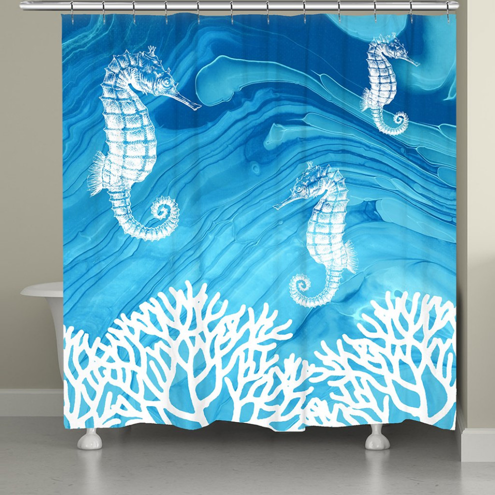 Coastal Inspiration Shower Curtain Beach Style Shower Curtains by