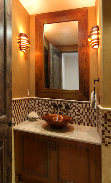 Modern Spanish - Mediterranean - Powder Room - Los Angeles - by Konni ...