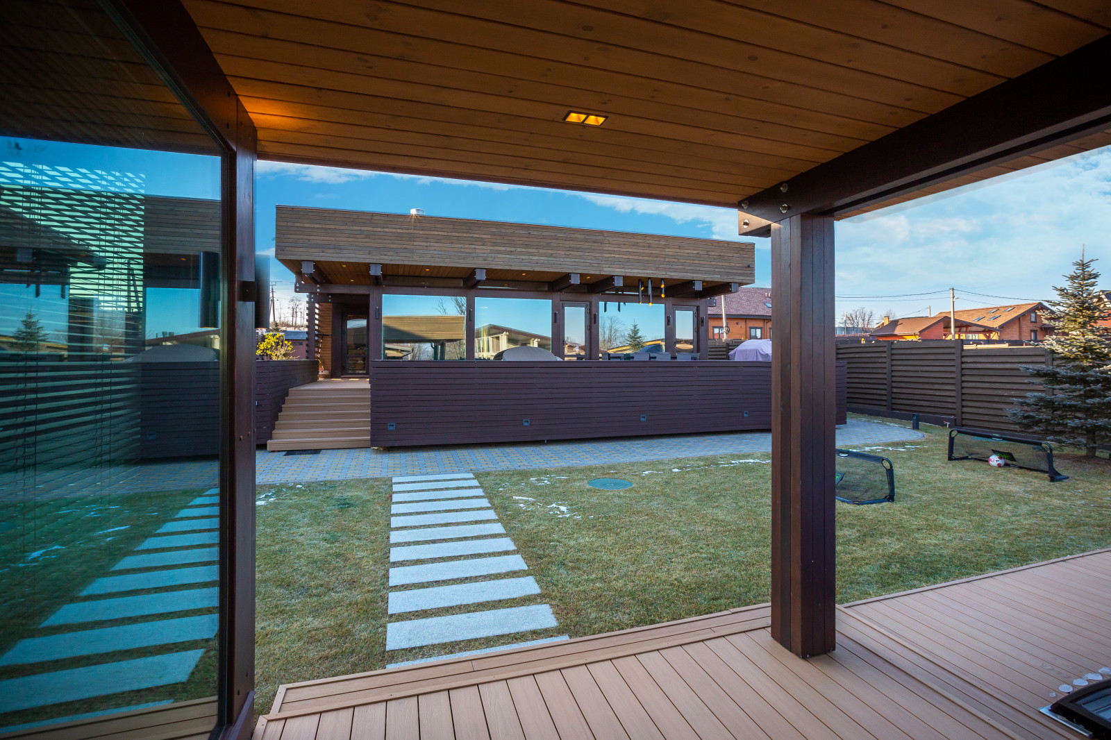 Готовый дом по проекту "Рона" 163 м2 + баня Пидан 45 м2