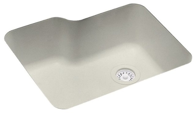 Swan 25x21x8 Solid Surface Undermount Kitchen Sink, Bisque