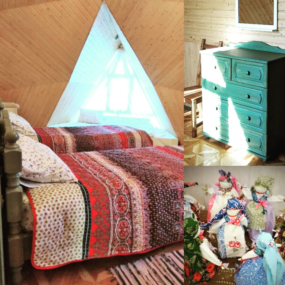 Купольный домик с интерьерами в стиле А-ЛЯ РУС