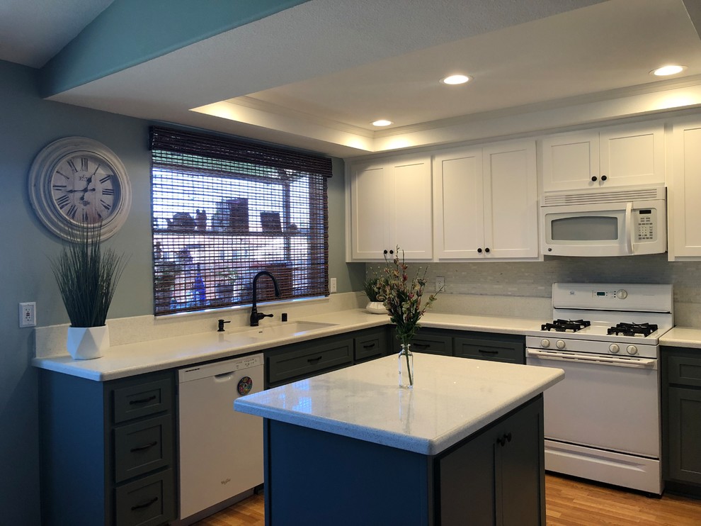 Kitchen - transitional kitchen idea in Orange County