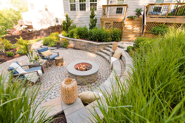 Patio Of The Week Once Unusable Backyard Is Now A Favorite Spot - How To Patio A Sloping Garden