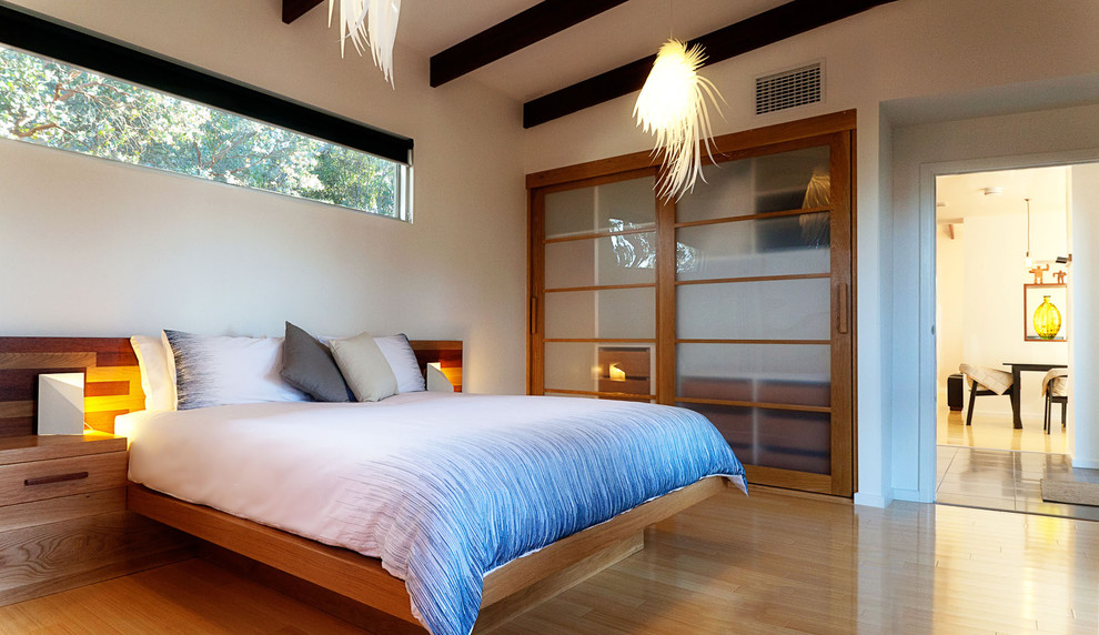 This is an example of a country bedroom in Adelaide.