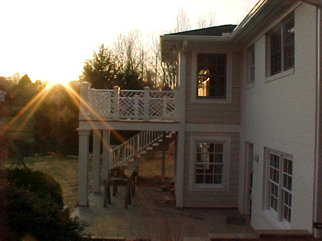 Rear porch & patio