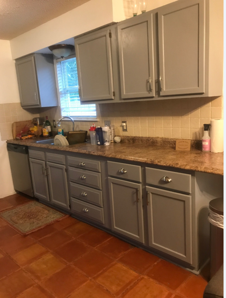 Wanting modern Kitchen Design but have Saltillo Tiles!