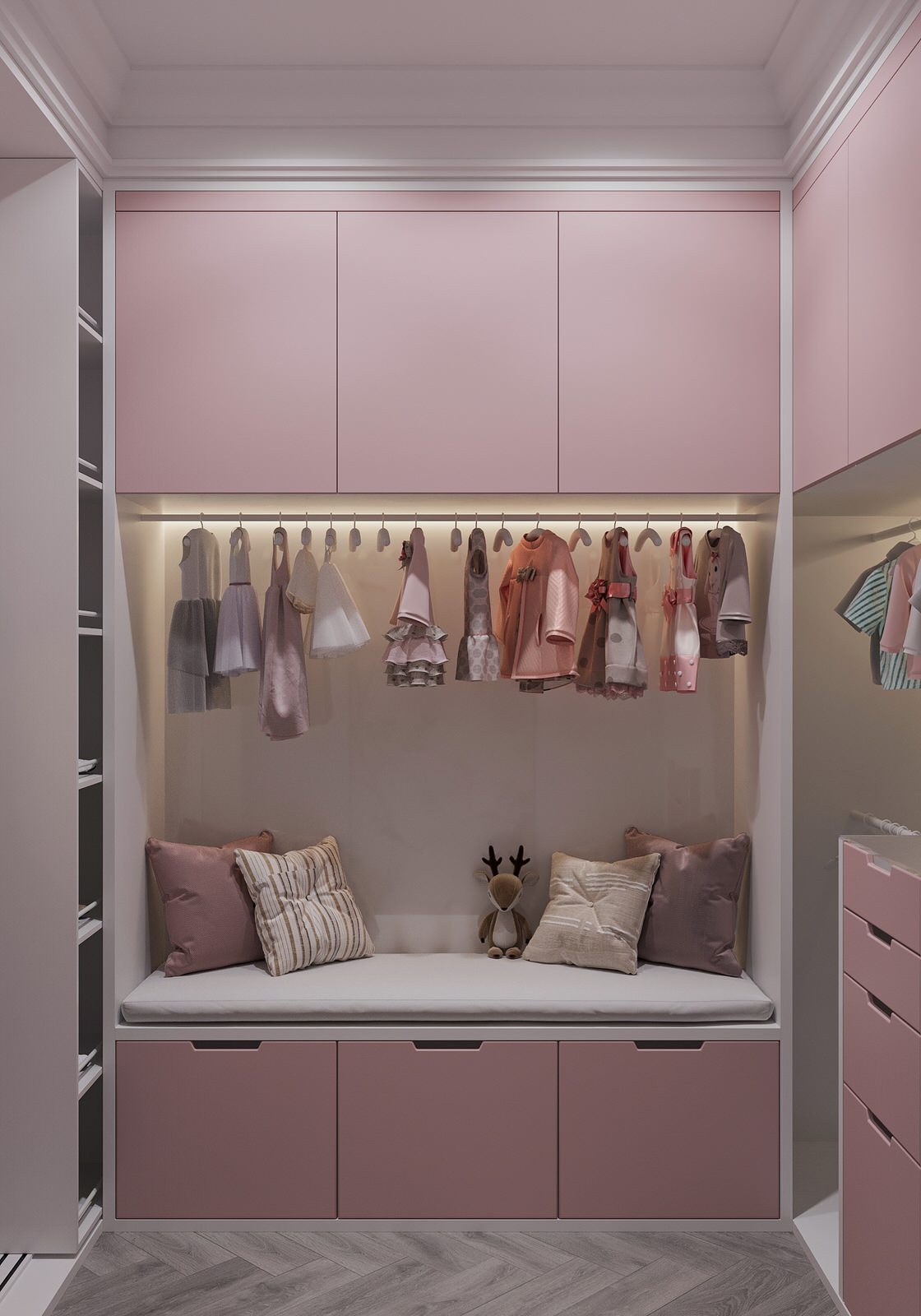 Гардеробная комната девочки