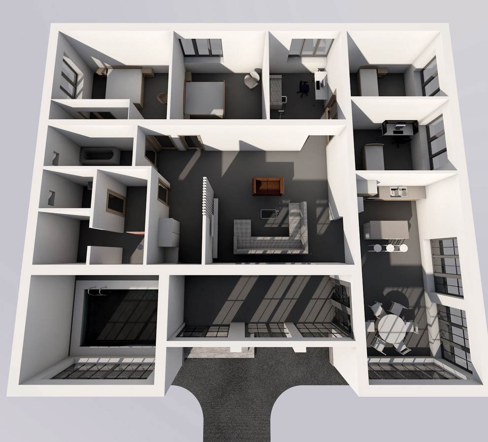 Проект 1-огоэтажного индивидуального жилого дома в г.Уфа