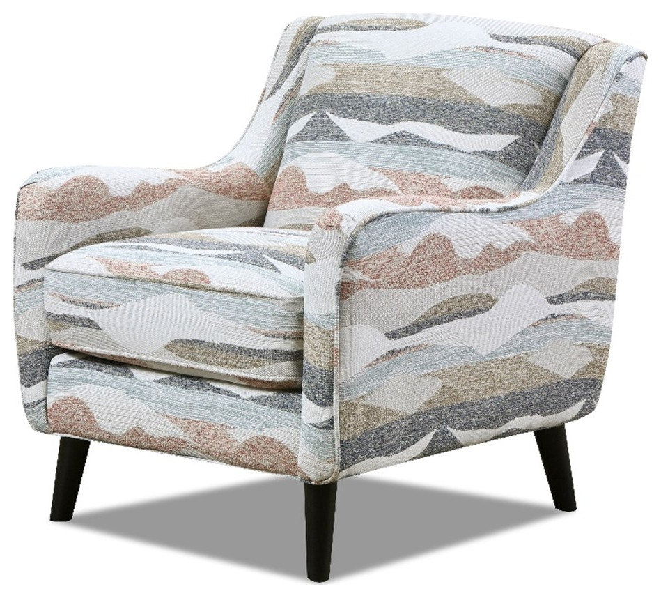 Southern Home Furnishings Mountain Ridge Sunset Fabric Accent Chair