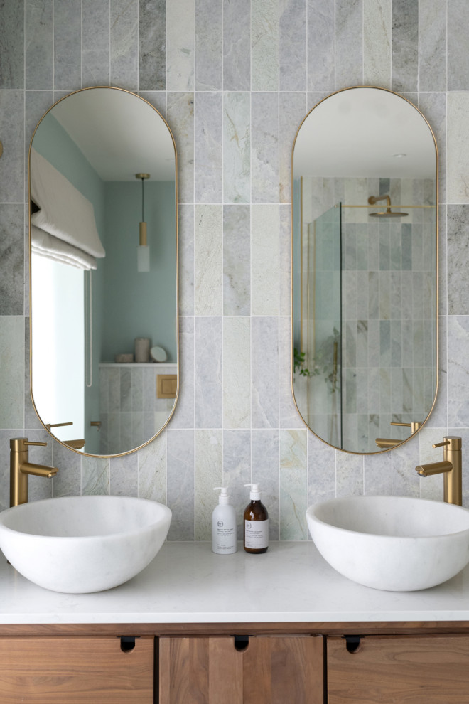 Coastal home Modern Bathroom Essex by An Artful Life Houzz