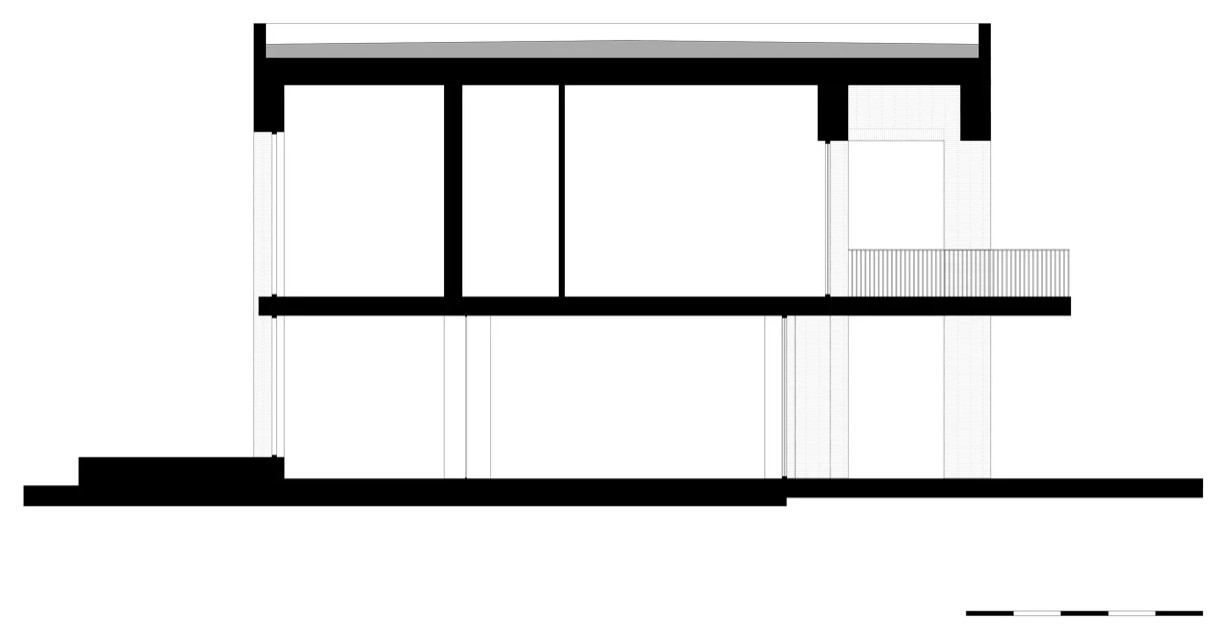 Разрез фасада дома