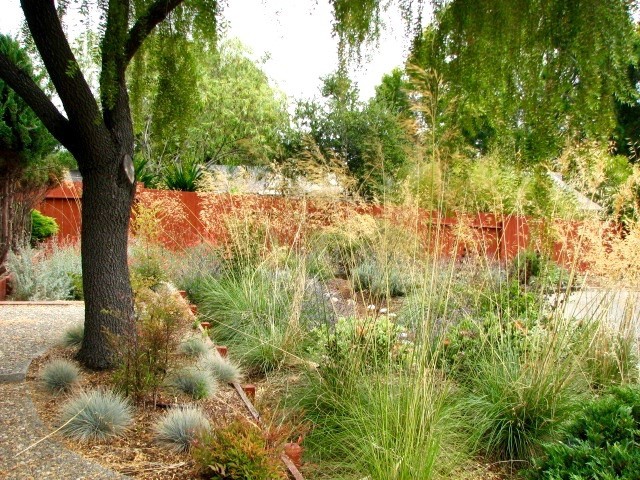 Design ideas for a rustic landscaping in Portland.