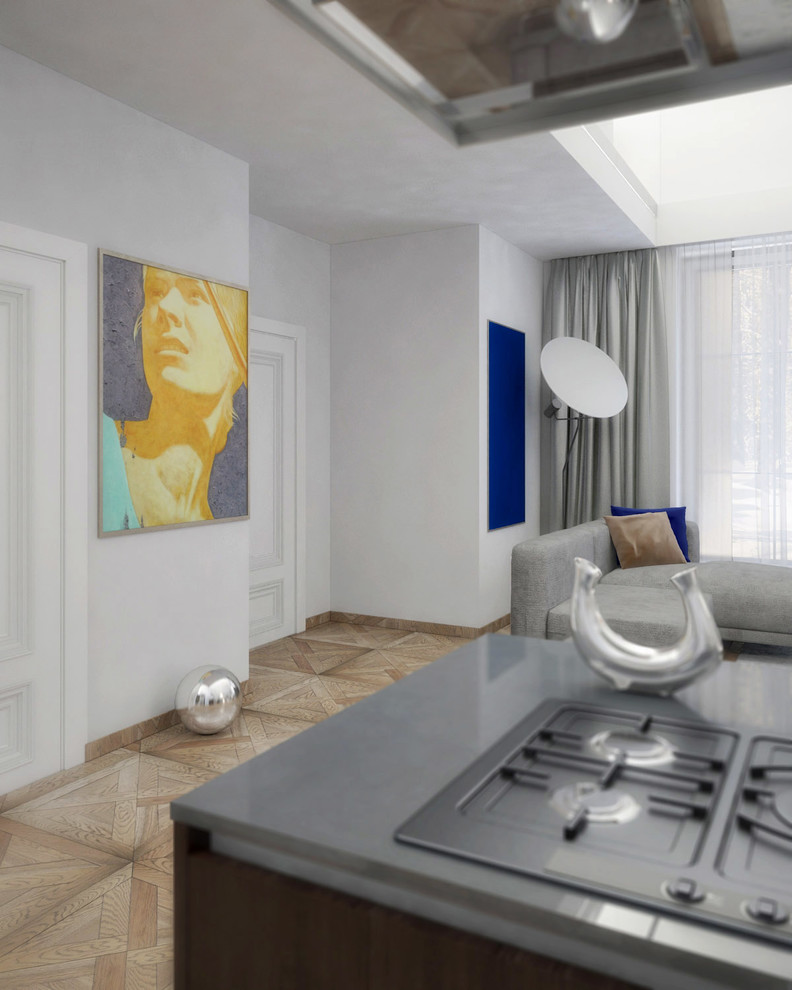 Дизайн кухни-гостиной в частном доме