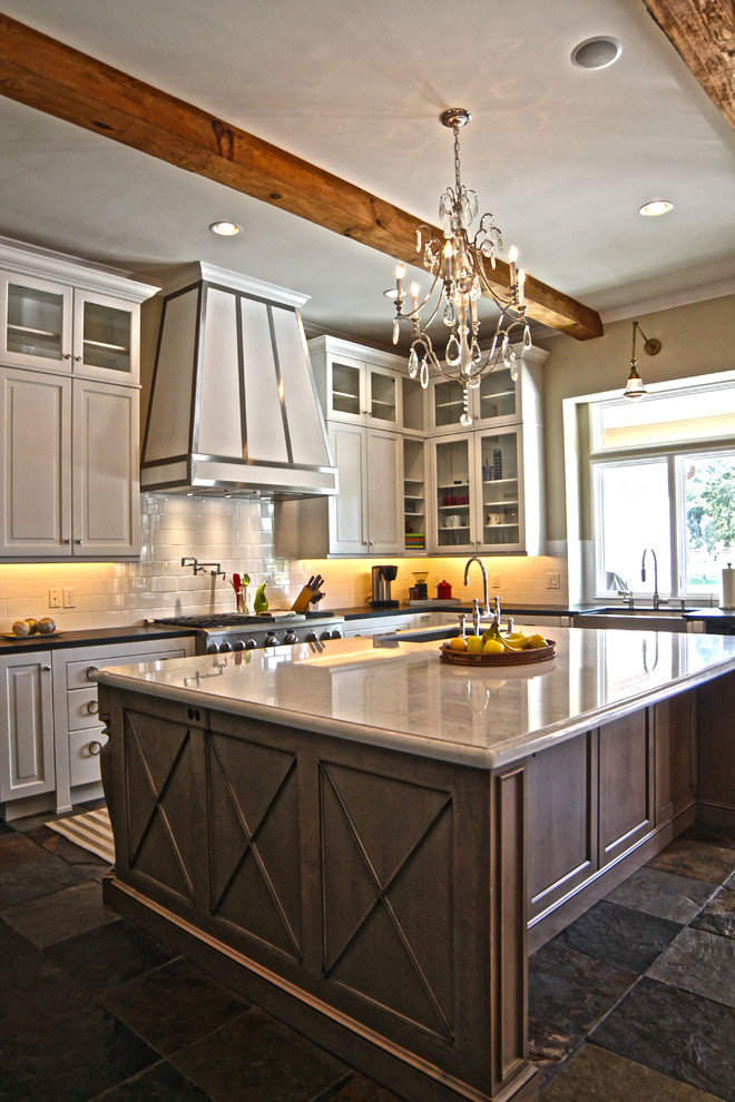 Kitchen - transitional kitchen idea in Houston