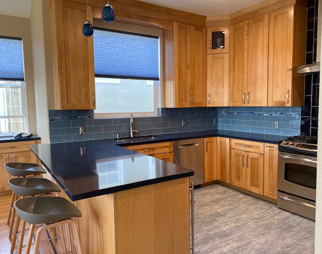 Oakland Hills Blue Kitchen