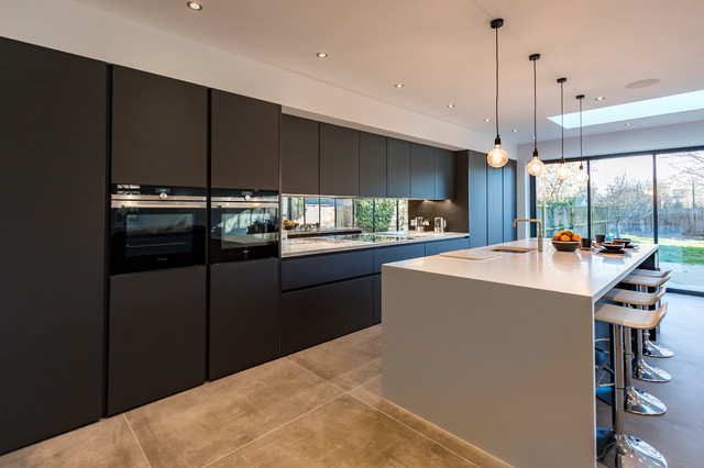 Dark Grey Kitchen modern-kitchen