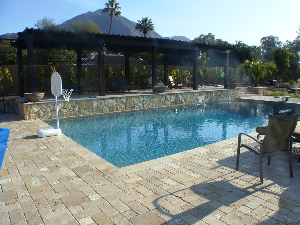 Example of a trendy pool design in Phoenix