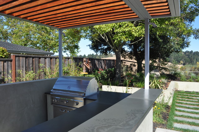 steel and wood arbor - Modern - Patio - San Francisco - by 