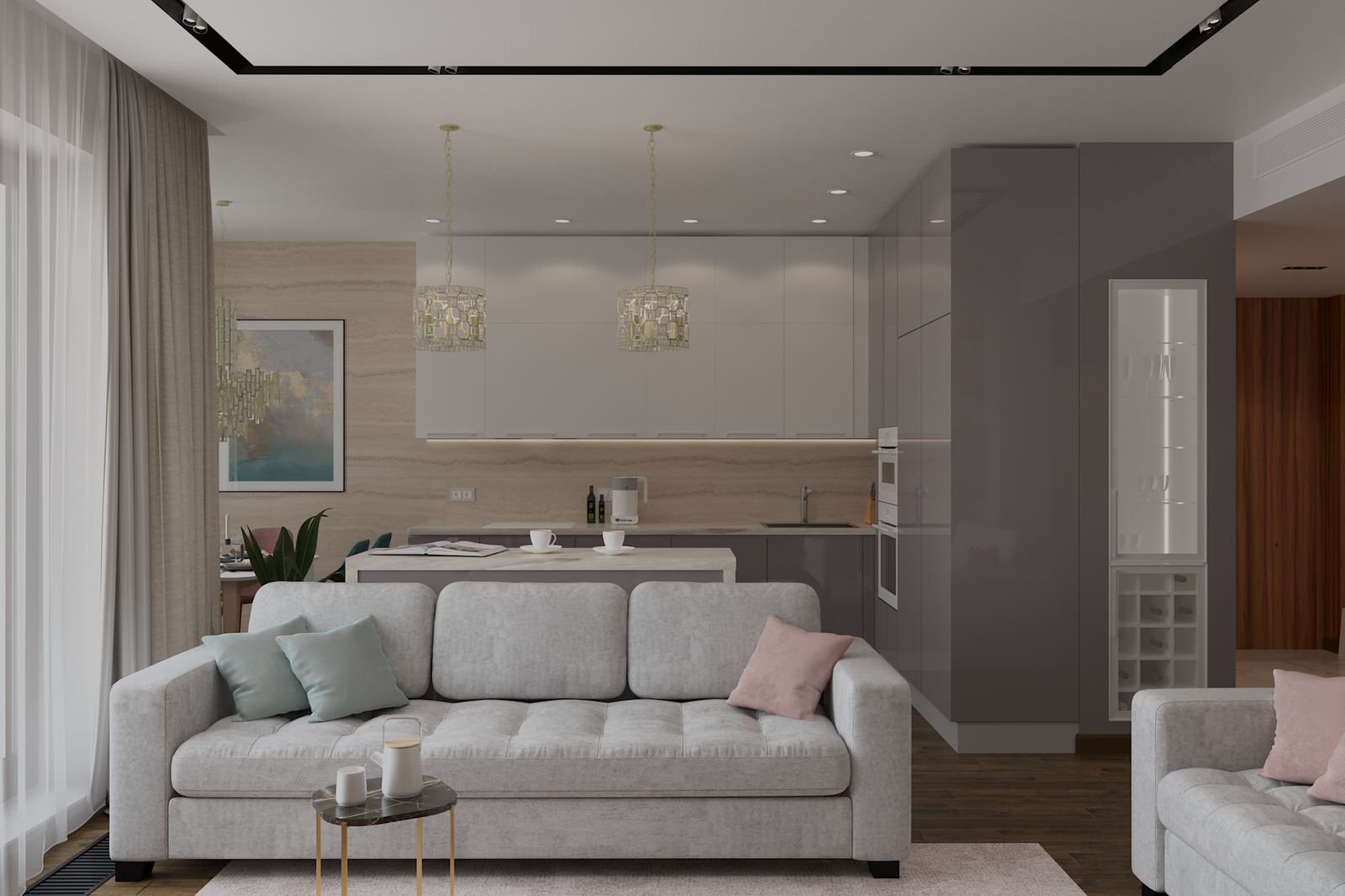 Кухня-гостиная