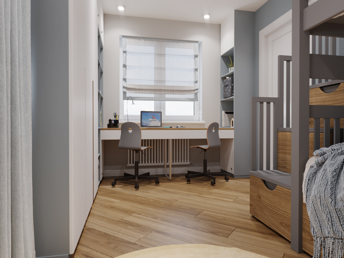 Небольшая детская  для двух мальчиков