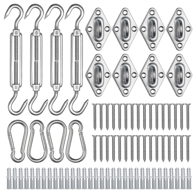 Rectangle Sun Shade Sail Hardware Kit 304 Stainless Steel Turnbuckle 2