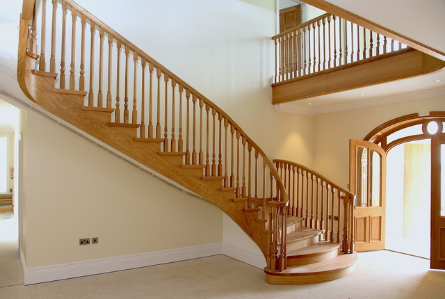 Braddan, Isle of Man. american-traditional-staircase