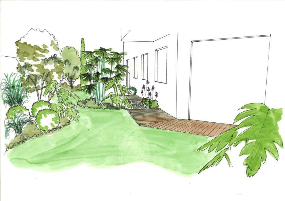 Blue and White - Jardin de