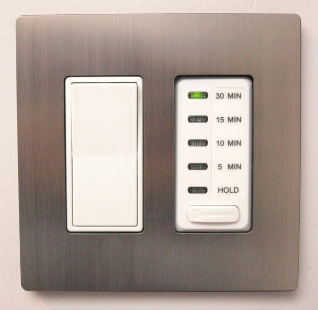 Exhaust Fan Controls transitional-bathroom