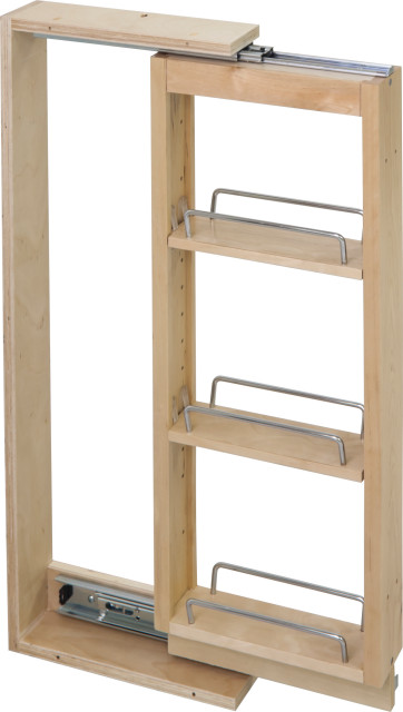 Wall Cabinet Filler Pullout Transitional Pantry And
