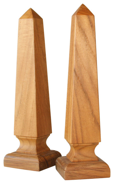 Kravet Kravet Skov Obelisks in Teak, Set of 2  Decorative 