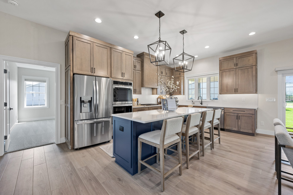 Mountain style kitchen photo in Cedar Rapids