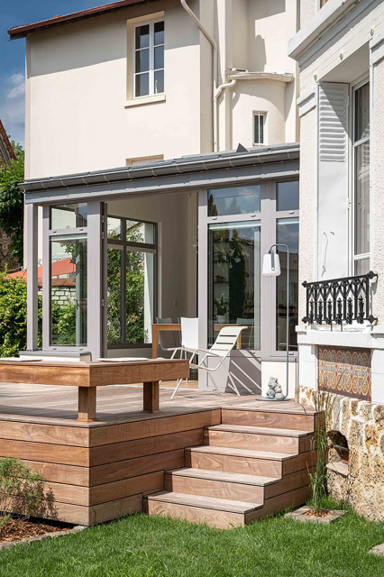 R&eacute;novation et extension d'une maison des ann&eacute;es 30 contemporary-terrace
