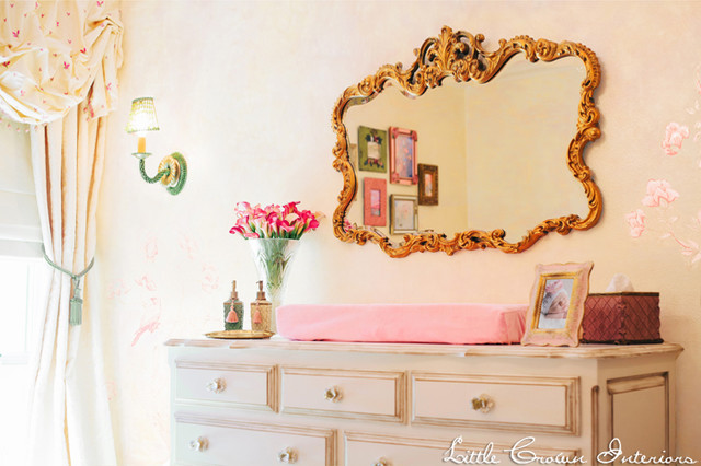 gold mirror nursery