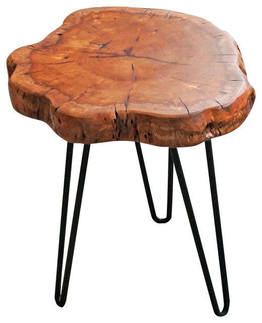 Unique Shape Natural Wood Stump Rustic Surface Side Table Unique Shape Natural Wood Stump Rustic Surface Side Table
