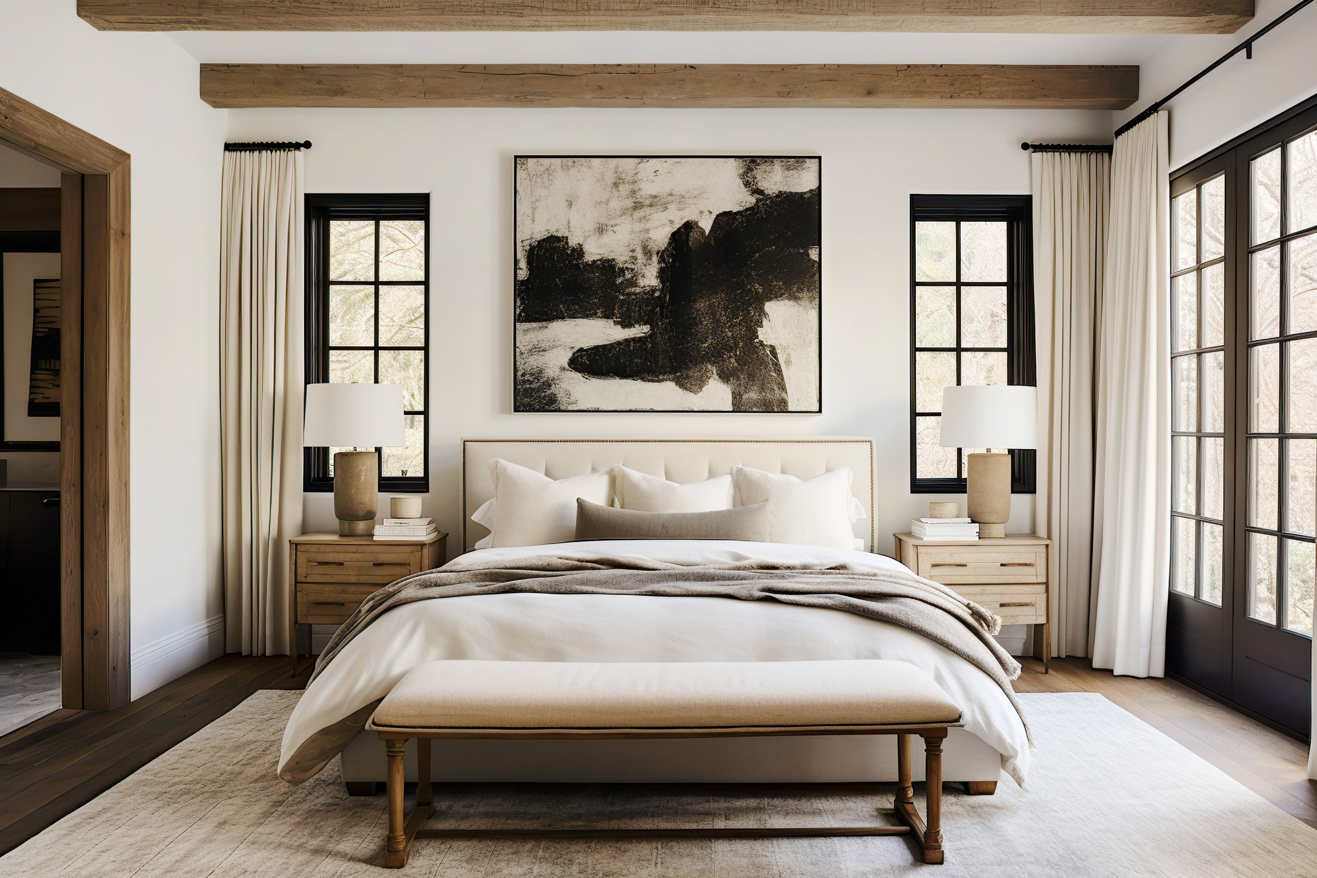 Tranquil Timber Retreat Bedroom in Birmingham