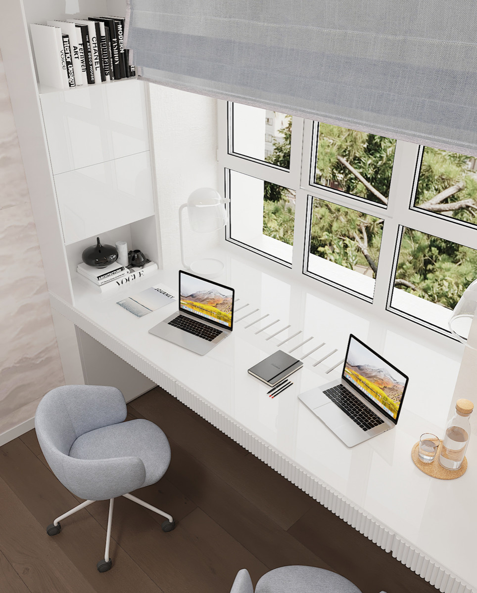 Современный дзен. ЖК Переулок Бульварный. Визуализация.