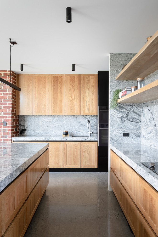 Inspiration for an industrial kitchen in Melbourne.